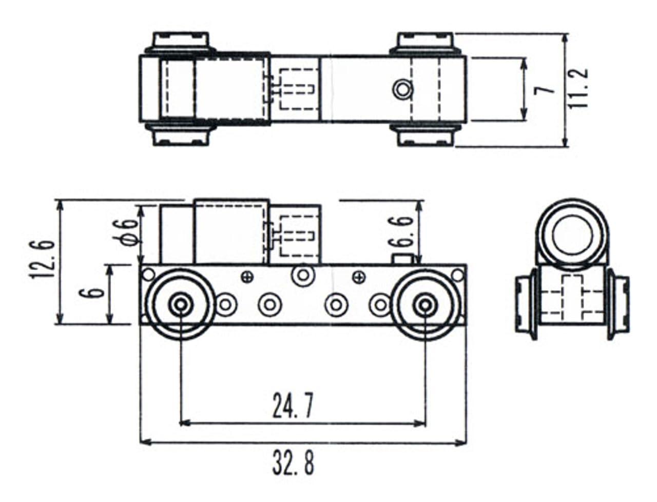 Arte de las placas Kato by TSUGAWA TMC100 MICRO CHASSIS MARCO MOTORIZADO 32,8 mm x 24,7 mm para procesamientos y motorizaciones LOCOMOTORES SCALA-N 1:160