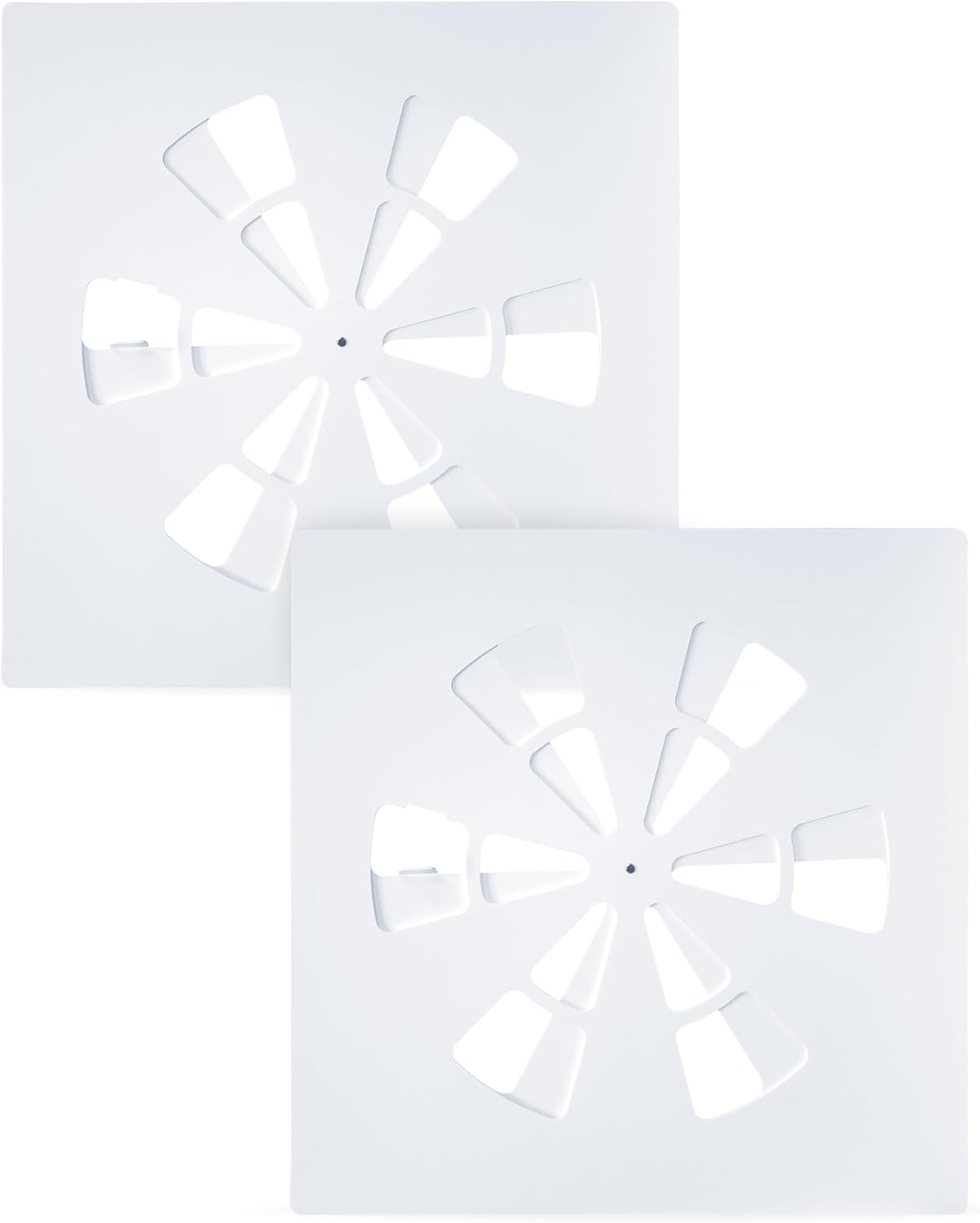 24"x24" Adjustable Ceiling Air Vent Cover – 24-Inch Square/AC/HVAC/Heat Deflector for 24"x24" Flat Office Ceiling Vents, Suitable for Home/Commercial Spaces (2 Pack)