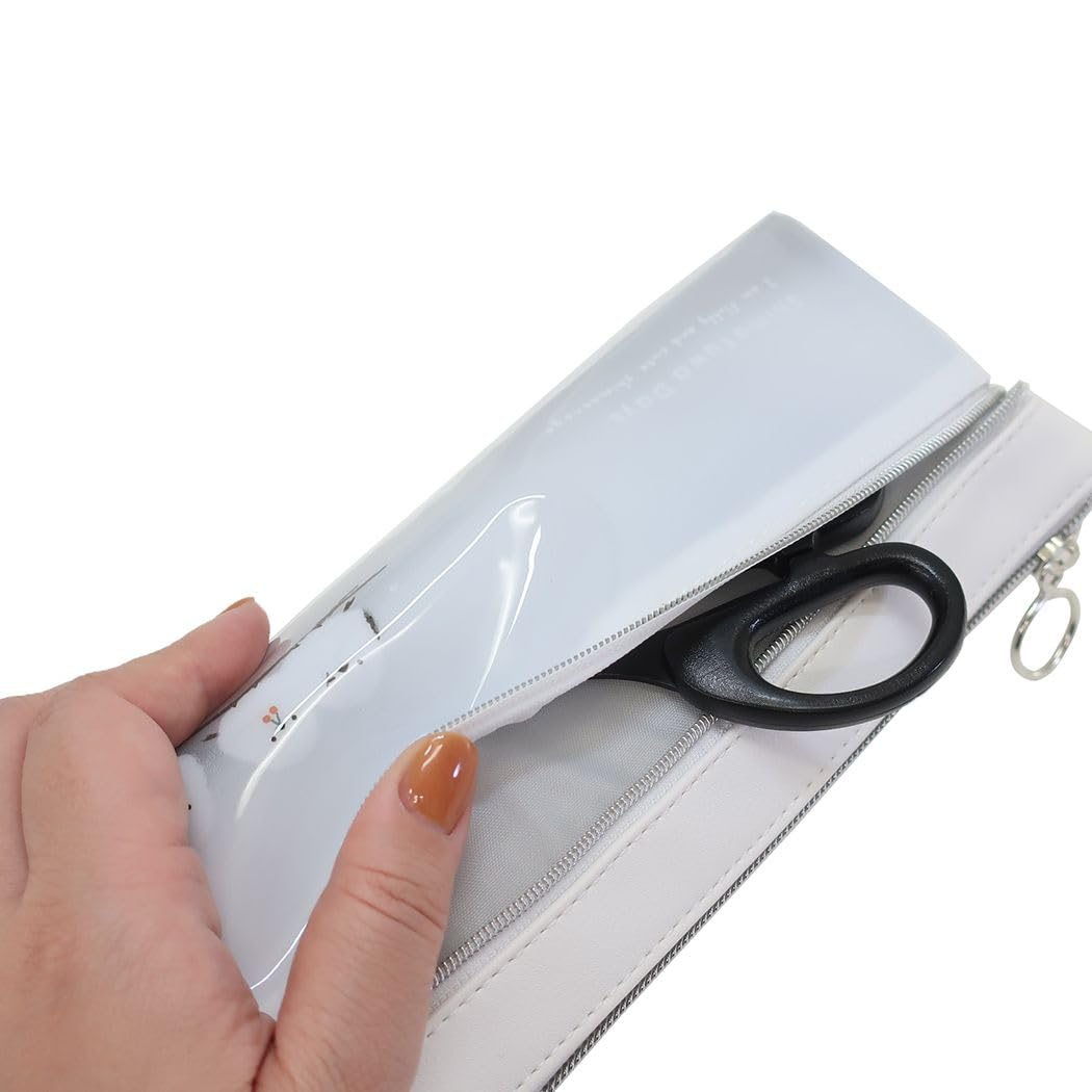 Amazon.co.jp: [ペンケース]フラット2ポケットペンポーチ