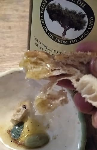 Miniatura 4 de Aceite de oliva extra virgen de Israel, la Tierra Santa, 30.4 onzas, primera prensa fría