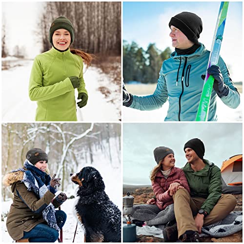 Image of Beanie for Men Winter Thermal Cuffed Knit Hat Warm Gifts Womens Beanies
