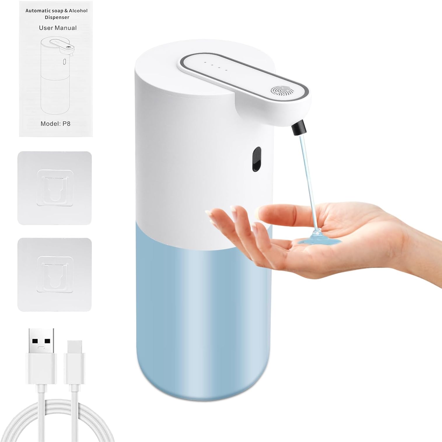 Progrès-350ML distributeur automatique de savon sans pression Détecteur