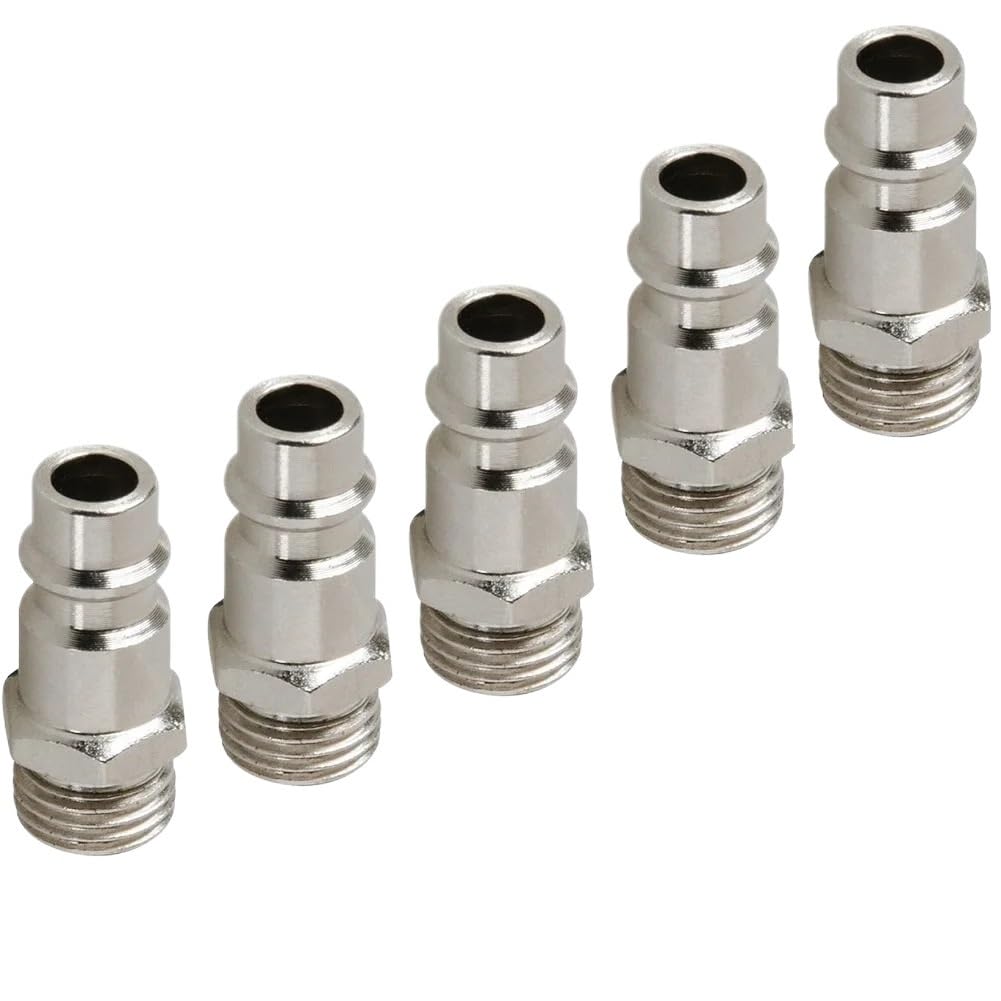  5Pcs Pneumatic Fitting Euro Type Connector Coupler Male Thread