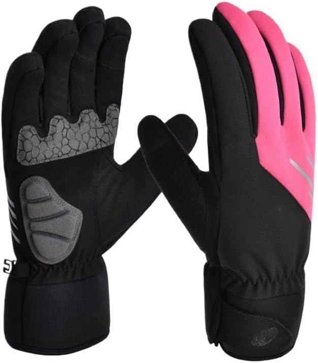 Thickened Long Finger Outdoor Cycling Sports Waterproof Keep Warm Skiing Nylon Gloves