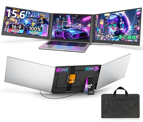 Amazon.co.jp: Laptomo P7 Pro トリプルモニター 15.6インチ「ケーブル