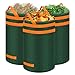 Produktbild Eurhomewit Gartensack 120L 3er Set Gartenabfallsack Stabil, Laubsack Garten Sack Robust & Faltbar, Grünschnittsäcke mit Griffe, Selbststehend Abfallsack für Gras Laub Hecke Gartenabfall
