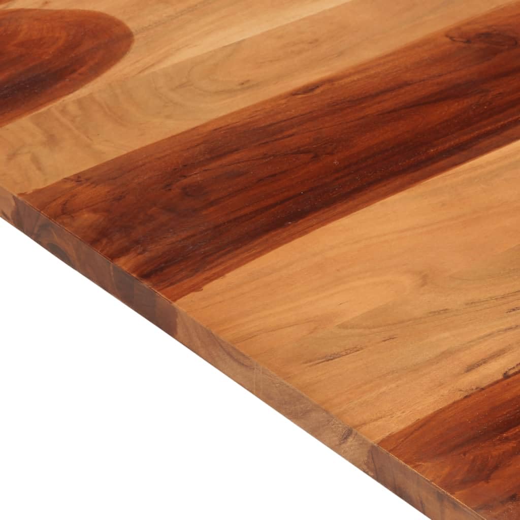 Tidyard Dessus de Table Bois Massif d'acacia 25-27 mm 70x80 cm, Plateau de Table de Remplacement pour Table à Manger, Table de Bar, Table Basse, Table de Bistrot