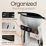 Earth Pak Waterproof Backpack - Heavy Duty Hiking Backpack - Roll-Top Closure Bag - Cushioned Dry Bag Waterproof Phone Case - Image 5