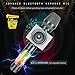 BONAOK Bluetooth Wireless Karaoke Microphone, Portable Rechargeable Karaoke Machine Speaker with Stereo Sound Party Home Birthday Gift for All Smartphone/PC (Space gray)