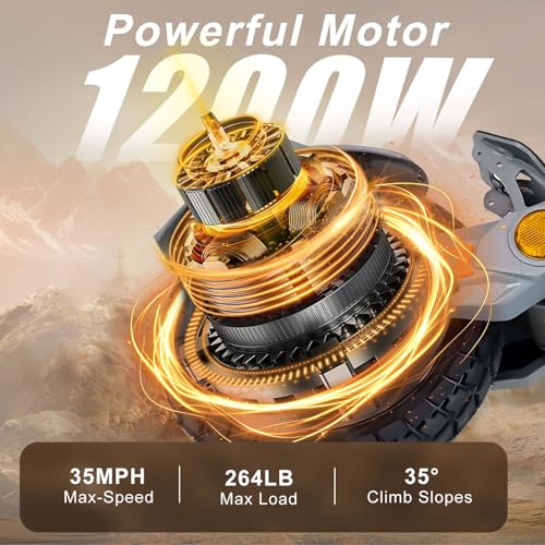 Image of Electric Scooter for Adults, 5600W /1500W /1200W /800W Motor Fast Electric Scooter, 46 /40 /35 MPH Top Speed, 27Ah /20.8Ah /15.6Ah Battery, 10 /11 inch Off Road Tire Foldable E-Scooter for Commuter Outdoor campus