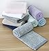 Everplush Diamond Jacquard Quick Dry Set, 4 x Hand Towels (16 x 30 in), Grey, 4 Count