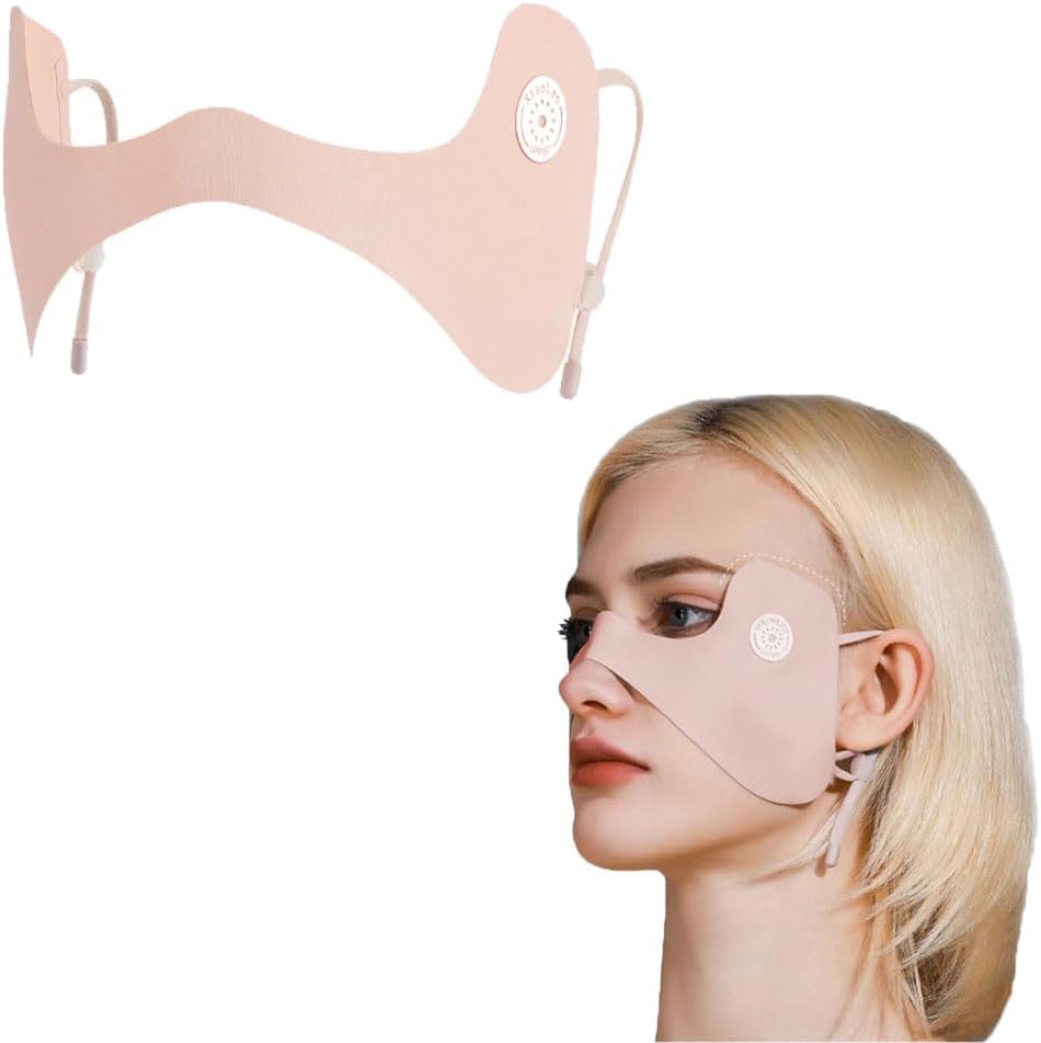 UV Protection Mask, 1 Piece, 99% UV Protection, Sun Protection, Cooling, Breathable, No Humid and Hot Face, UV Cooling Face Cover, Cute, Trendy Pink