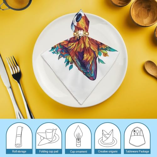 Servilletas de Tela Cuadradas Pack de 6 miniatura 7