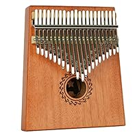 A-Star Kalimba-Daumenklavier mit 21 Tasten und Mahagonikorpus – inklusive Stimmhammer, Spielanleitung und Daumenschutz