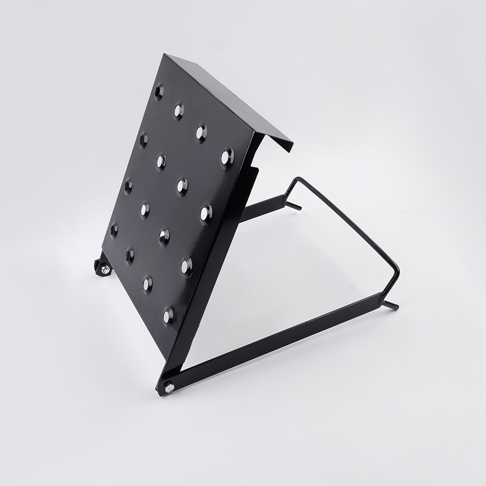 Ladder Platform 330lbs, Ladder Platform Attachment with Anti-Slip Scaffold Plate & Tool Tray, Hex Screw Lock, Reinforced Ribs, High Load-bearing Capacity for Gutter Cleaning Roofing Painting