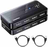 CableMatters USB3.0対応 4ポートUSB切替器 Cable Matters リモコン付き USB切替器 レビュー。4台切替の