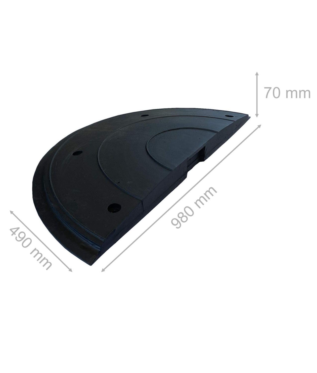 Dosso rallentatore di velocità componibile Safemax, elementi riflettenti - dimensioni: 980x500x70 mm