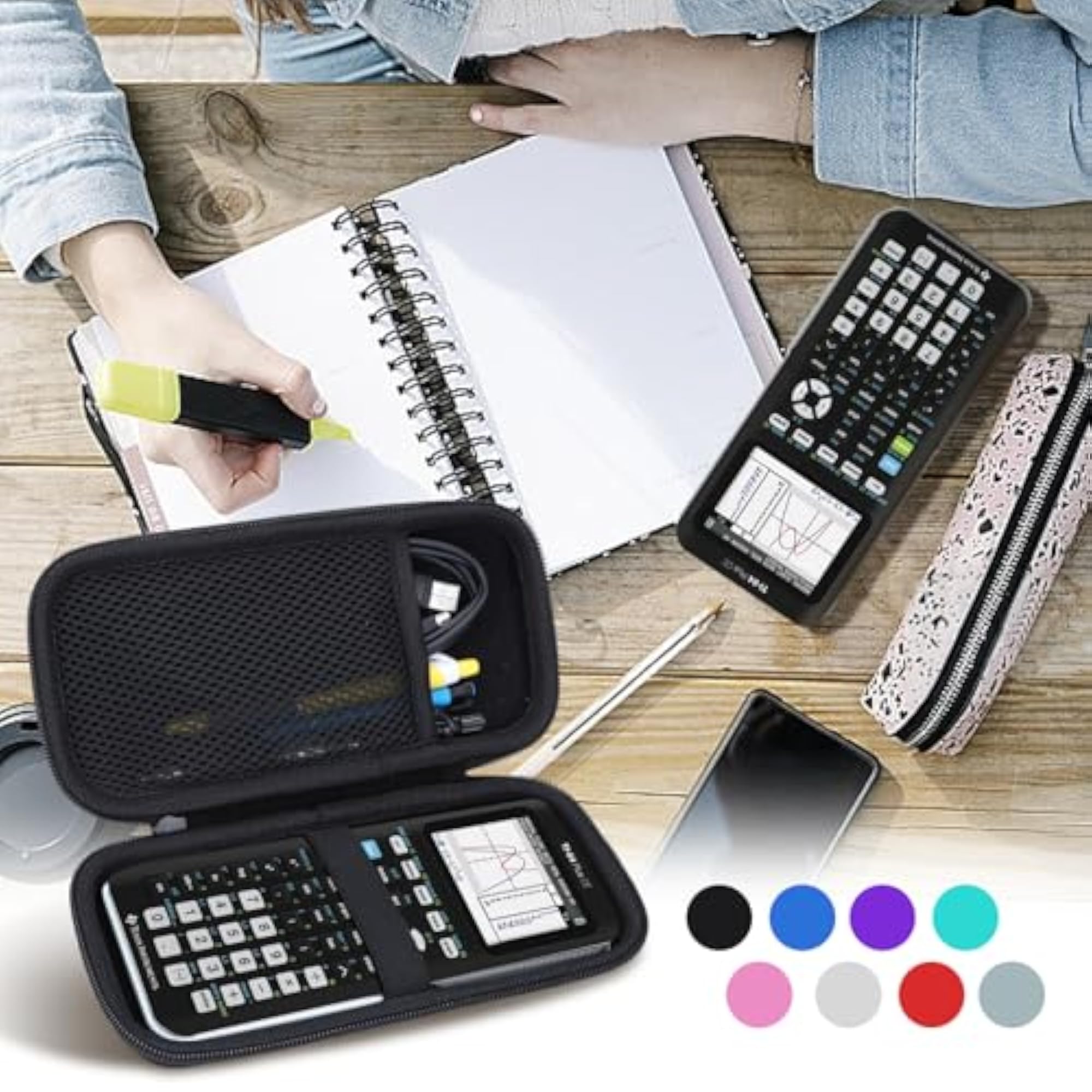 Hard Case for Texas Instruments Calculators