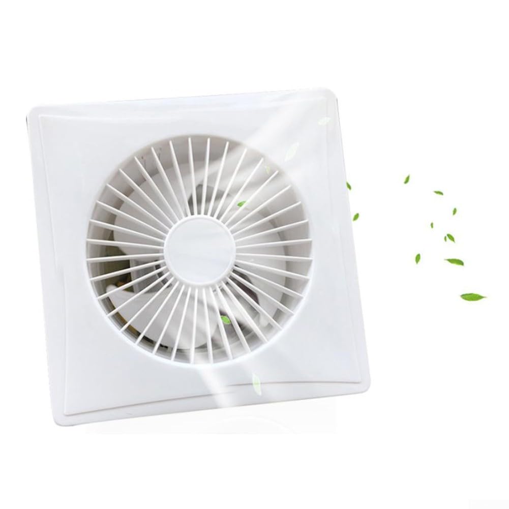 RANRAO Ventilatore di scarico solare per serra, silenzioso, per sala di allevamento, industriale, con valvola di ritegno, per camper, casa degli animali domestici, 12 V, 8 W (ventola da 15,2 cm)