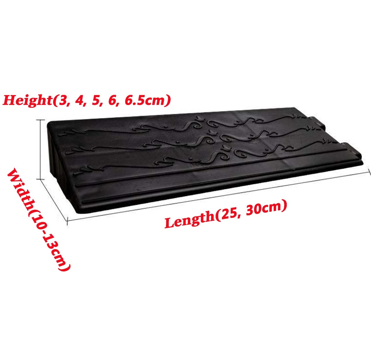 GUNEL 3-6,5 cm di Altezza soglia gradini rampa Rampe per marciapiedi per Porte Rampe Portatili Leggere per sedie a rotelle per marciapiede carraio Sedia a rotelle Skateboard Moto Scooter