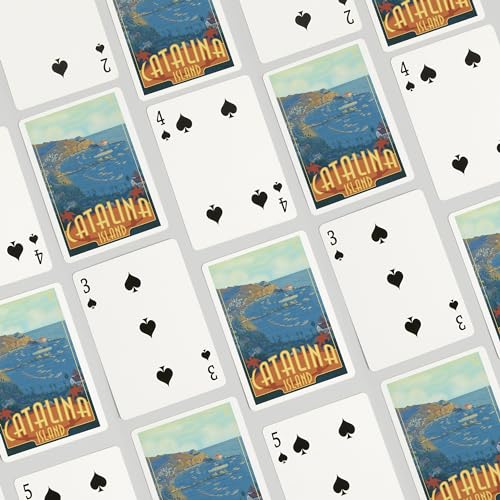 Lantern Press Naipes Poker Catalina Island 52 Cartas miniatura 4