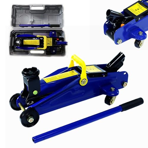 VickyHome Usage Intensif Crics de Levage Cric Hydraulique 2 Tonnes avec Mallette de Rangement de Transport 2 Tonnes (4 000 LB), Plage de Levage 5.51 / 140mm - 11.42 / 290mm