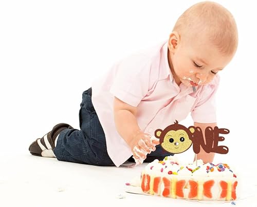 Miniatura 4 de Decoración para pastel de cumpleaños, decoración de pastel de mono, decoración de pastel de safari de selva para animales, baby showers, suministros