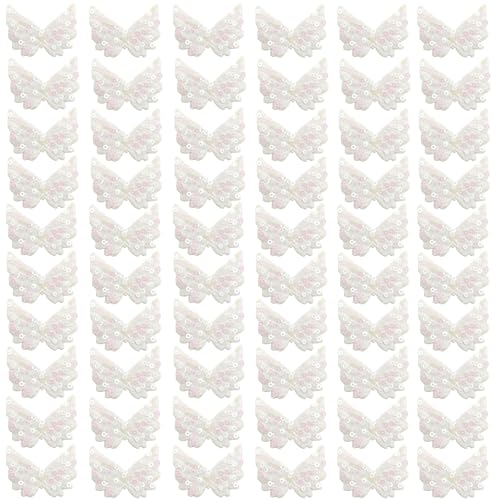 ZAHD 60 Stück Engelsflügel Klein Pailletten Flügel Patches Patches...