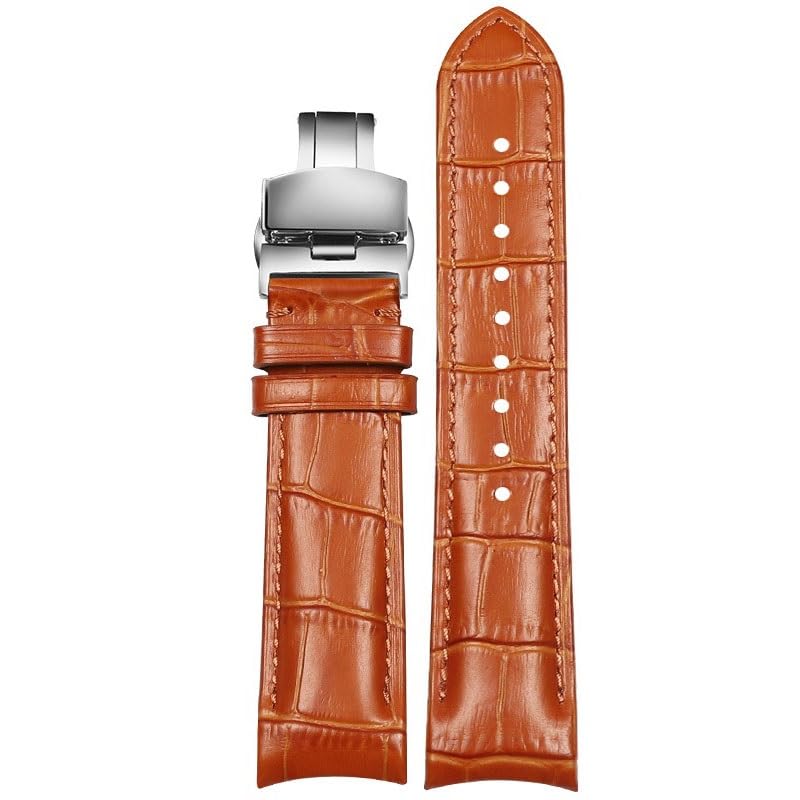 Bracelet de montre en cuir pour Omega Seamaster 300, l'élégance marron 20mm