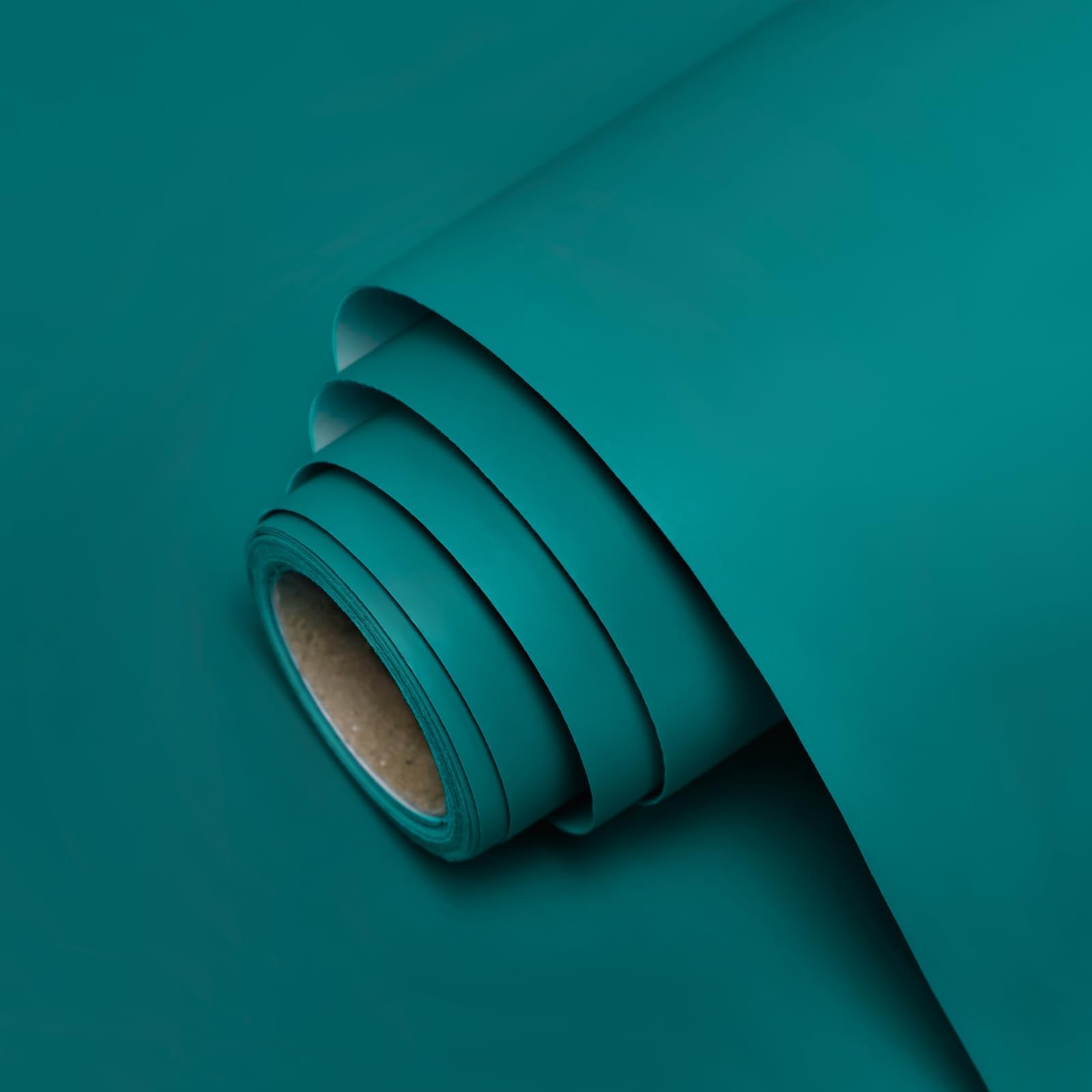 Teal Peel and Stick Wallpaper 15.7"x 196" Solid Color Contact Paper Modern Self-Adhesive Waterproof Vinyl Wall Paper for Room Walls Cabinets Shelf Countertops