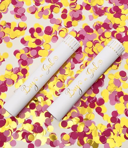 Image of Gender Reveal Confetti Cannon - 2 Pink