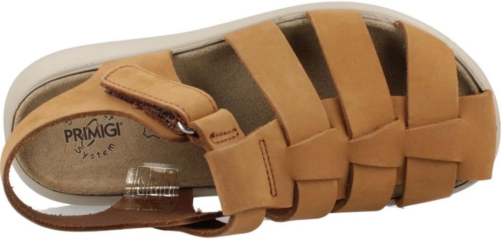 Primigi PPM Fisherman Sandal Brown for Kids - Suede Insole, Antishock Cushioning, Non-Slip