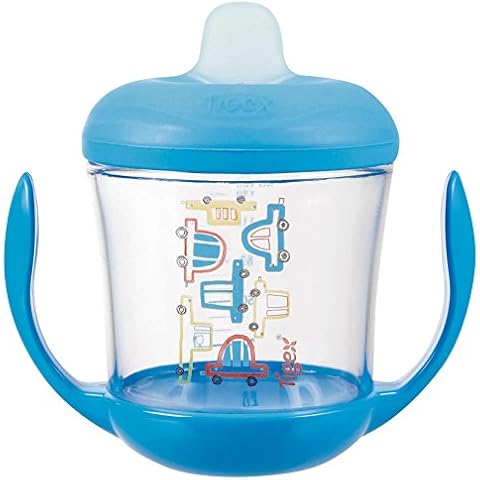 Vaso Tigex 80890598 con boquilla de silicona y diseño coches Cover