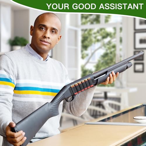 Laços de suporte de cartuchos de espingarda de calibre 12, pacote com 2 selas laterais com suporte d