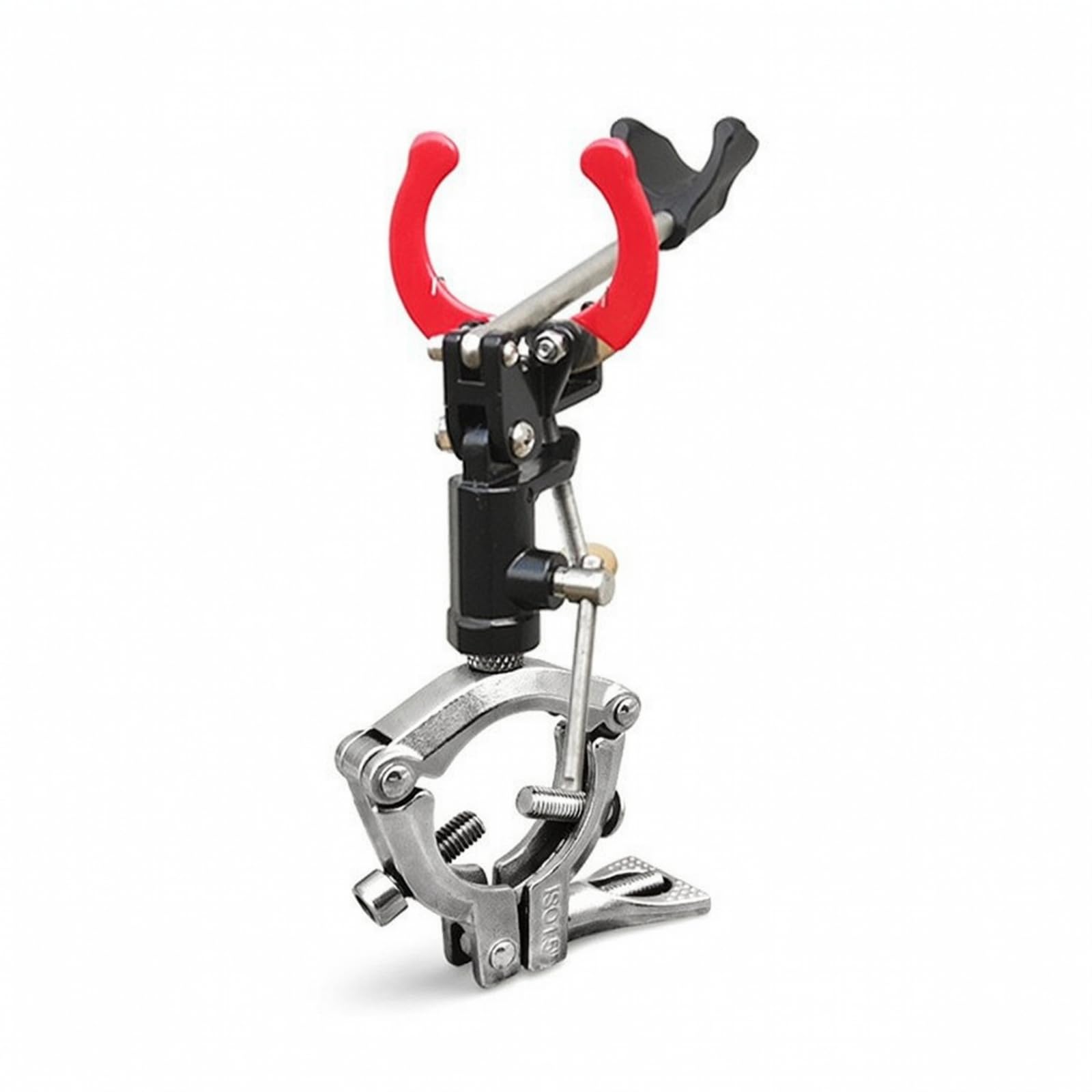 Harilla Portacanne da Pesca Regolabile con Morsetto di Bloccaggio E Base Girevole Universale in Acciaio Inox per Tubi Tondi da 32 a 50 Mm con Struttura , style to 3