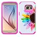 Galaxy S7 Case, Samsung Galaxy S7 [Shock Absorption / Impact Resistant] Hybrid Dual Layer Armor Defender Protective Case Cover for Galaxy S7, Sun Flower Hybrid