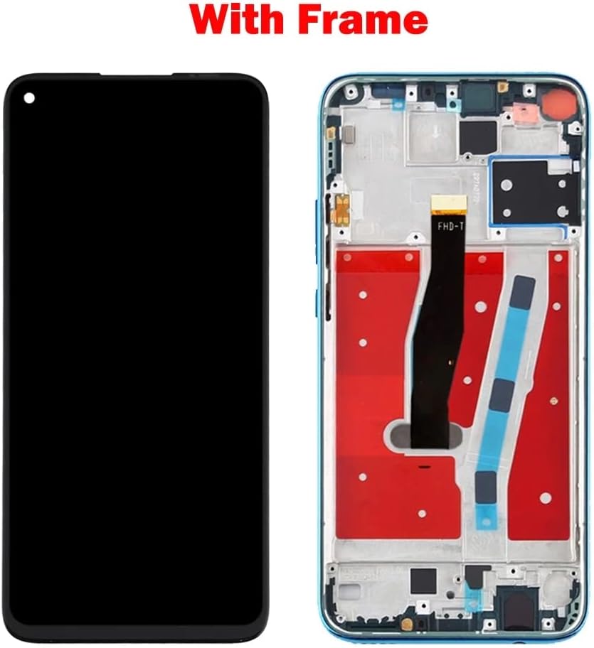 SHOWGOOD LCD for Huawei Nova 5i Pro LCD Display Touch Screen Digitizer Assembly 6.26 inch for Huawei Mate 30 Lite LCD SPN-AL00 (Black with Frame)
