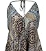 Guru-Shop Vestido de verano Magic Dress, maxivestido, cuello halter vestido de playa...