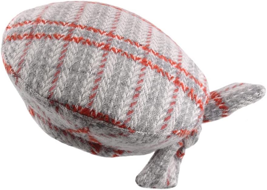 JSEIAJB Autumn and Winter Wool Thread Blended Knitted Beret Ladies Painter Cap Woolen Hat