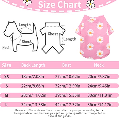 Sunglasses Dog Clothes for Small Dogs Girl Boy - Sebaoyu Cute Dog Shirt -Puppy Clothes for Small Dogs - Pet Cat Male Female Clothes Outfits - Small Dog Clothing - Yorkie Chiuahaha Clothes (Small)