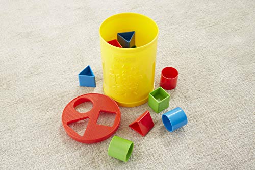 Image of Mattel Scrabble Board Game, Word, Letters Game, Multi Color & Fisher Price Original Baby's Plastic First Blocks, to Sort, Stack and Drop, Yellow