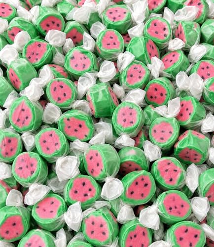 Watermelon Salt Water Taffy 1.5 lb Gourmet Chewy Candy Individually Wrapped - image 1