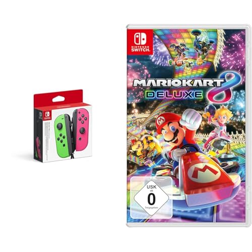 Joy-Con 2er-Set Neon-Grün/Neon-Pink + Mario Kart 8 Deluxe - [Nintendo Switch]