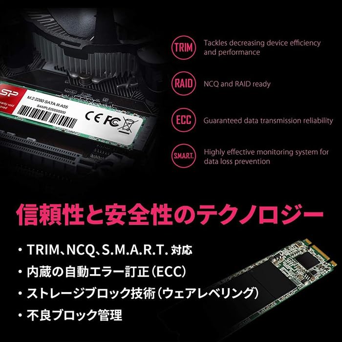 Amazon | シリコンパワー SSD M.2 512GB 2280 SATA III 3D TLC NAND