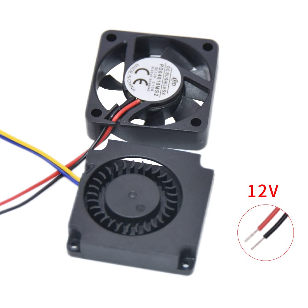 Ventilateur Turbine WINSINN 4010 12V Silencieux Pour Imprimante 3D - Noir - Neuf