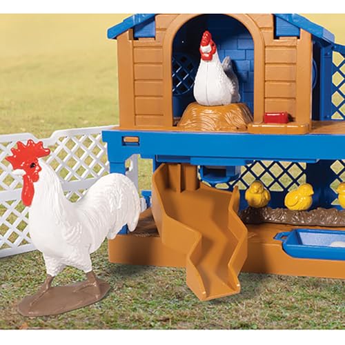 Big Country Toys: Chicken Coop Adventure - 11-Piece Farm Toy Playset, Rooster & Chicken Animal Figurines, Interactive Egg Gathering, Fencing, Kids 3+ - image 7