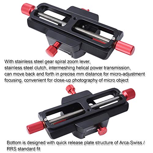 Ishoot Improved Universal 150Mm Macro Focusing Rail Slider Close-Up Shooting Head All Metal Camera Support Bracket Holder, Built-In Arca-Swiss Type Clamp And Quick Release Plate For Tripod Ballhead #TOP3