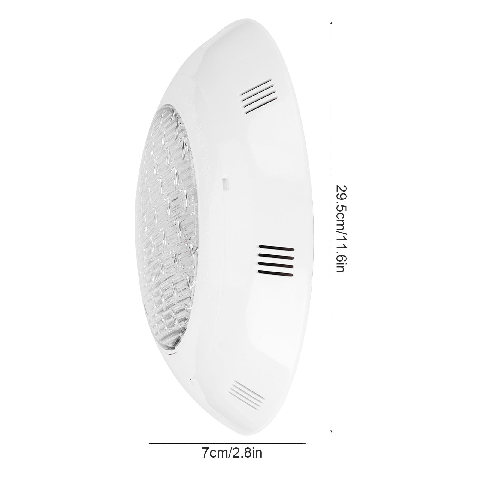 LED-Schwimmbadleuchte, LED-Unterwasser-Poolbeleuchtung, wasserdichte, an der Wand montierte Unterwasser-Warmlampe, für Pools, Teiche, Brunnen, Stufen (35W)