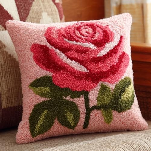Kit coussin point noué facile pour apprendre le crochet à loquet