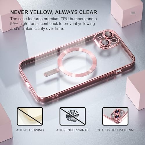 Image of Misea Magnetic for iPhone 14 Case Compatible with MagSafe Pink